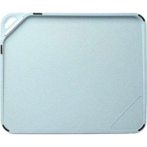 Wheat Straw Chopping Board with Handle,Double Side Non-Slip Cutting Board Garlic Slicer Knife Sharpener Kitchen Tools