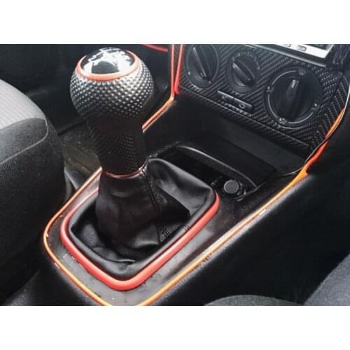 Car Gear Shift Knob Black Caps 5 Gear 23mm With Black Frame For VW Golf 4 1998 1999 2000 2001 2002 2003 2004 2005 2006