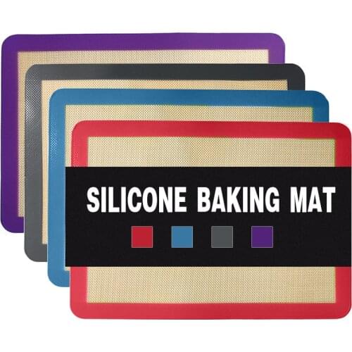 Silicone Baking Mat Non-Stick Macaron Cookie Pad Rolling Dough Mat Pad Sheet Cake Baking Pastry Tools Bakeware Kitchen Gadgets