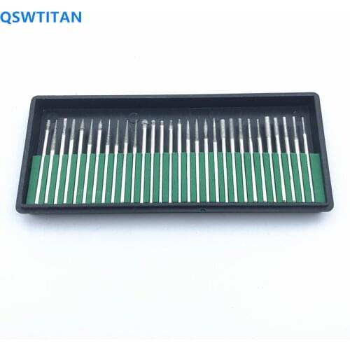 Dental Lab Equipment Diamond Burs Millers Tooth Drill Jewelers Dental Polishing 30pcs /box