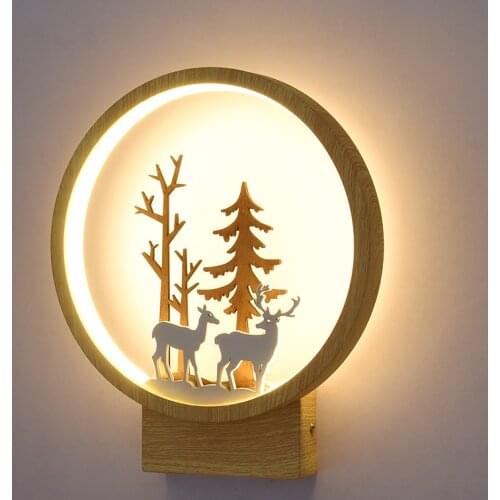 1 pcs reading room led wall light office study led Wall Lamp for Home decor Bedside Lamps Mirror led lighting Nordic Deer Light