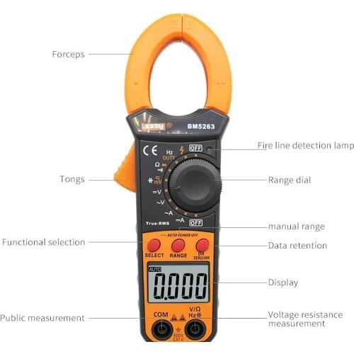 High precision AC and DC digital clamp meter digital display AC and DC Clamp Meter pocket current meter