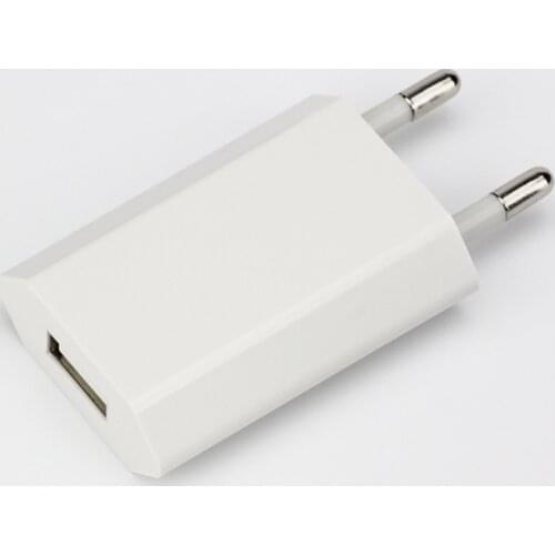5V 1A USB Charger Mobile Phone EU Charger Plug Travel Wall Power Travel Adapter for IPhone IPad Samsung Xiaomi Phone 100pcs
