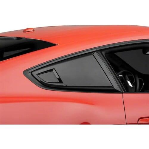 2pcs ABS/Carbon Fiber Door Window Louver Frame Window Sill Molding Trim Cover For Fit ford mustang 2015 2016 2017 2018 2019