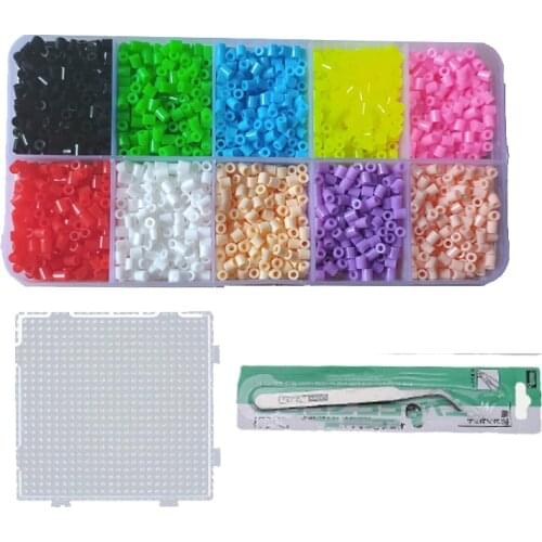 4500pcs/box 2.6mm mini hama beads kids Perler Fuse Beads toys available 100%quality guarantee diy toy for children activity Iron