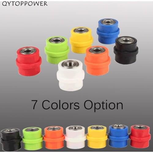 8mm 10mm Chain Roller Tensioner Bike Pulley Wheel Slider Guide For Street Enduro Motorcycle Motocross ATV CRF CR XR YZ WR