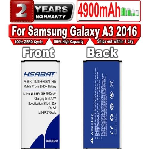 HSABAT 4900mAh EB-BA310ABE Battery for Samsung Galaxy A3 2016 Edition A310 A3100 A310F A5310 A310M A310Y