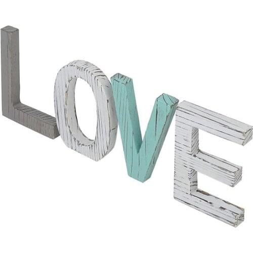 Antique LOVE letters creative wooden English letters wedding props ornaments
