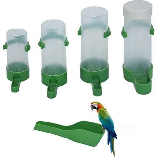 Automatic Bird Cage Water Dispenser Hanging Drinker Container Feeding Tools