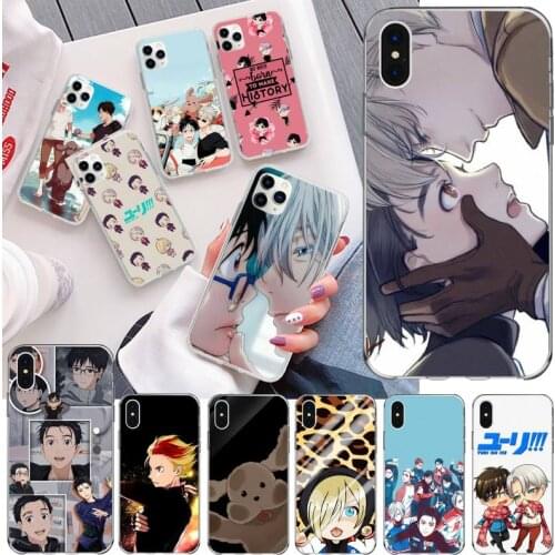 Anime YURI On ICE Phone Case For iphone 12 11 Pro Max Mini XS Max 8 7 6 6S Plus X 5S SE 2020 XR Silicone Soft Cover