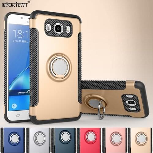 Stand Cover For Samsung Galaxy J56 J5 2016 Ring Phone Case J510 SM-J510F/DS SM-J510FN/DS Shockproof Back Cases SM J510F J510FN