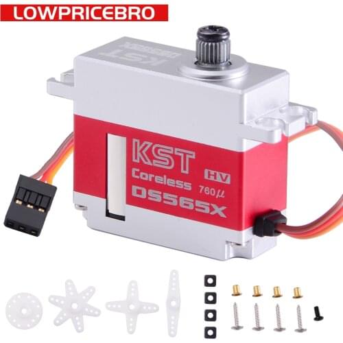 KST DS565X 8.4V 6kg 0.05sec HV Digital Metal Gear Servo Motor for UAV Helicopter Airplane RC Models