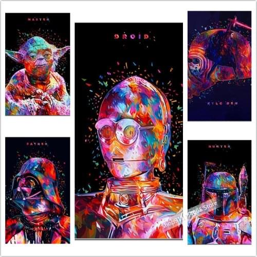 Disney Diamond Painting Star Wars Diamond Mosaic Hobby Picture Rhinestones Art Full Square Cross Stitch Embroidery Wall Decor