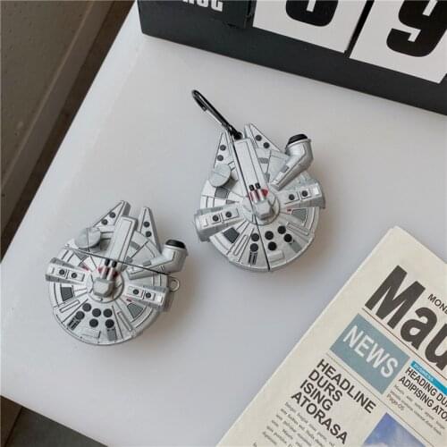 Disney Classic Anime Star Wars Airship For Man Airpods 1/2 pro Case Soft Silicone Figures Bluetooth Earphones Cover Cusion