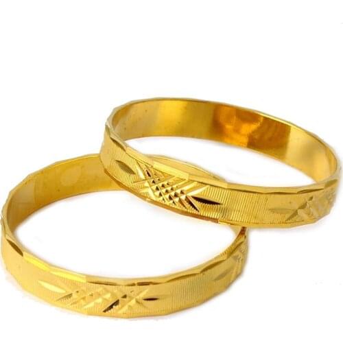 Fansheng 2020 New Fashion Jewelry Trendy 18K Plated Round Bangles For Child Gift