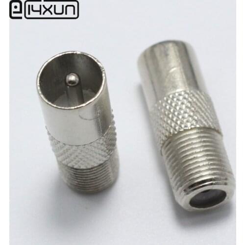 5pcs RF Coax F Female to RF Male Connector TV Antenna Connector USA Belarus Ukraine