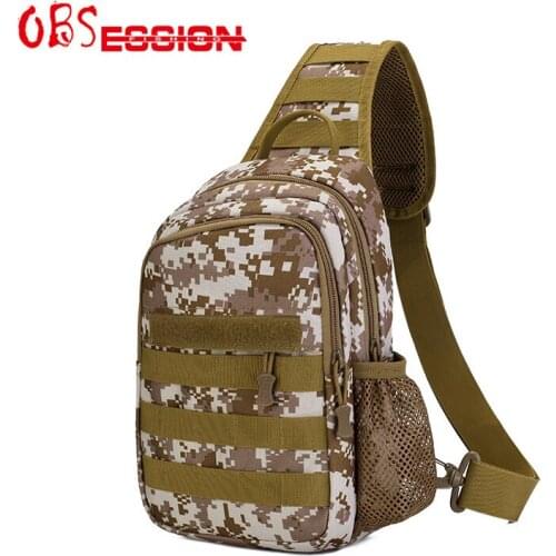 OBSESSION Multifunctional Outdoor Sports Fishing Bag Tackle Nylon Waterproof Military Chest Shoulder Bag Right Left Adjustable