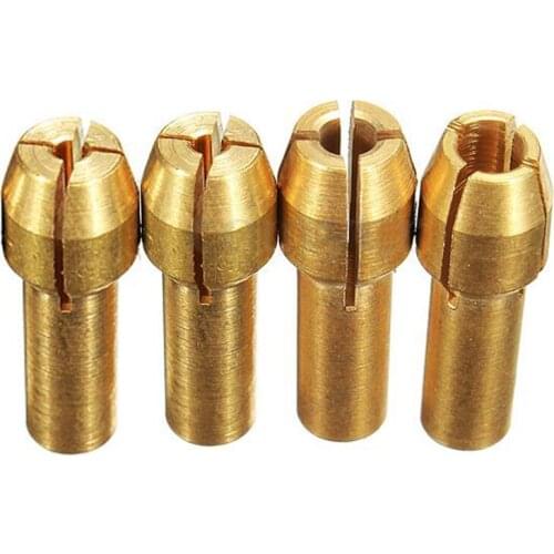 4pcs Rotary Multi Tool Collet Nut Kit Set for 0.8/ 1.6/ 2.35/ 3.2MM