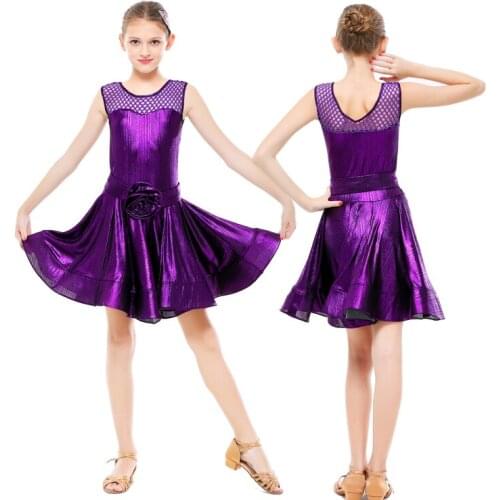 New Girls' Latin Dance Competition Dress Latin Costume Standard Dress Latin Costume Girls Gymnastics Leotard Dresses D-0714