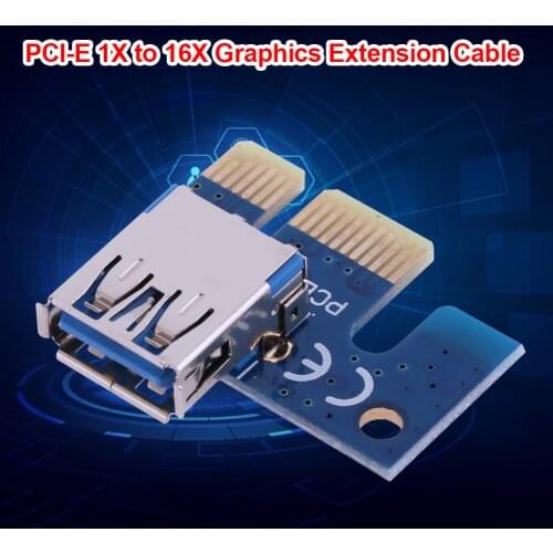 Wholesale PCI E X1 Adapter PCIe 1X to USB 3.0 Adapter for PCI Express Riser Card PCIe Converter Power Cable for BTC Miner Mining