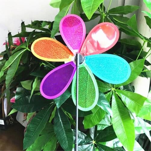 Peacock Colorful 3D Lovely Kids Toy Wind Spinner Windmill Toys For Yard Outdoor 425F