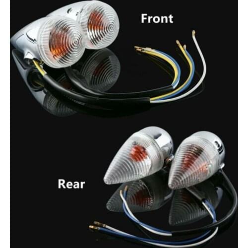 Motorcycle Front Rear Bullet Turn Signal light For YAMAHA XV1900 2006-2013 07 08 09 10 11 12 New