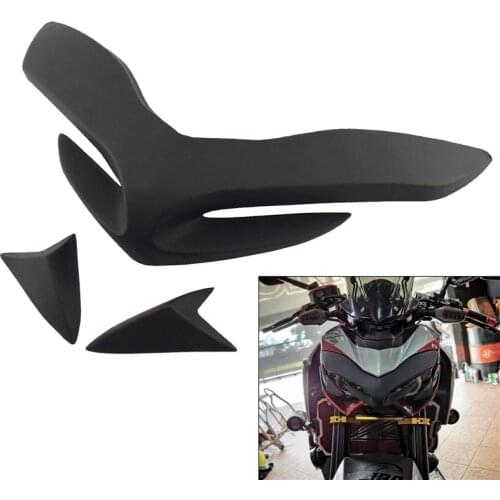 Front Headlight Headlamp Upper Cover Beak Nose Cone Extension Top Cover Black For KAWASAKI Z 900 Z900 ZR900 2017 2018 2019