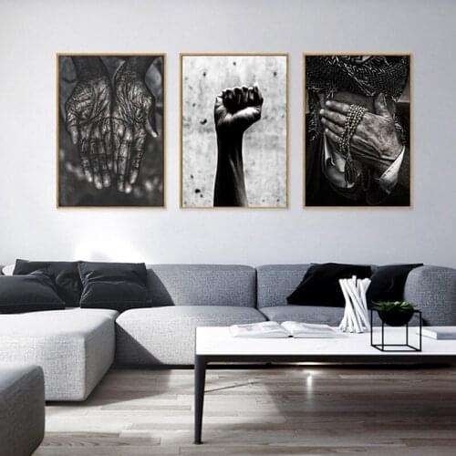 Home Decor Poster Print Old Hands Landscape Wall Art Pictures for Living Room Canvas Prints No Frame