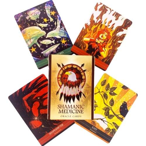 Shamanic Medicine Oracle Cards Chinese Style Pattern Colorful High Quality Card Board Games for Adults