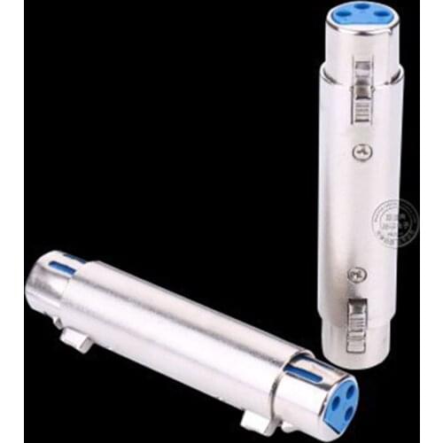 Common 3 PIN XLR Female To XLR Female Jack Connector Microphone MIC Speaker Cable Extension Adaptor