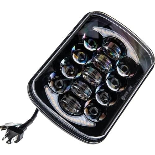 7x6'' 5x7'' LED Headlight High-Low Beam Halo DRL For Jeep Cherokee XJ YJ