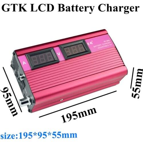 GTK14.6V lifepo4 battery 4S 20A high current 12.6V Li-ion 12v lead acid charger adjustable digital display high power charger