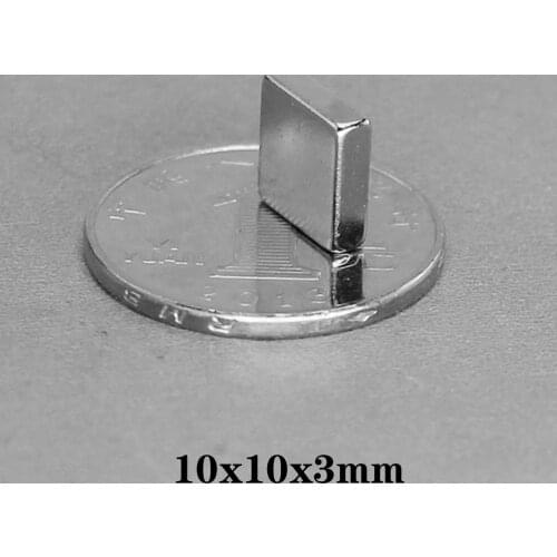 10~200pcs 10x10x3 mm Quadrate Super Powerful Magnets 10x10mm Neodymium Magnetic N35 10x10x3mm Block Strong Magnet 10*10*3 mm