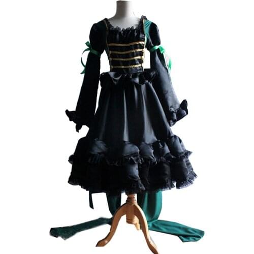 2017 The Original Beautiful Black Butler Sieglinde Sullivan Green Witcn Cosplay Costume