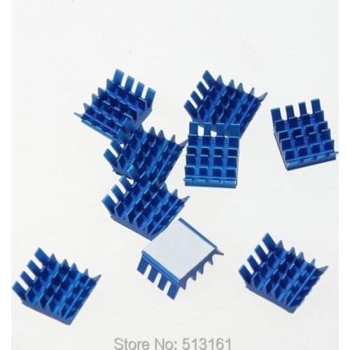 80pcs Aluminum Blue Cooler Heatsink Heat sinks Computer VGA Card RAM IC PC Chipset