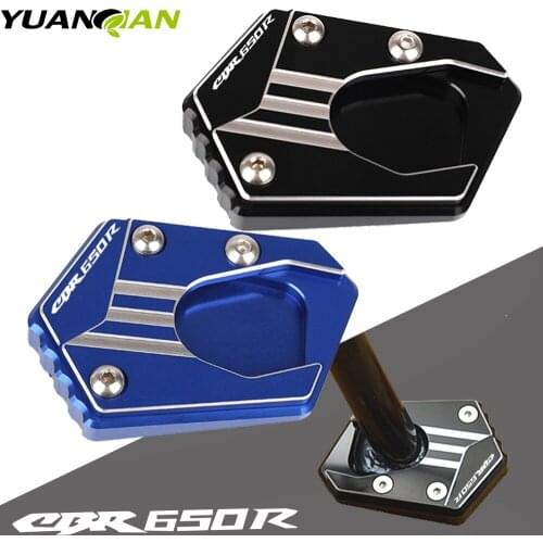 Motorcycle Accessories For HONDA CBR650R Aluminum Motorbike Kickstand Side Stand Enlarge Extension CBR650 R CBR 650R 2019-2021