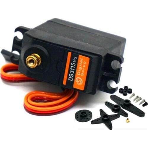 Free shipping High Torque Servo DC 4.8-7.2V 15kg DS3115MG Servo 270 degrees Metal gear servo For rc car boat plane