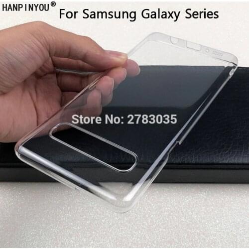For Samsung Galaxy S21 S20 Ultra S10 Note20 Note10 Plus 5G Lite Glossy Crystal Hard PC Full Cover Clear Camera Protect Snap Case