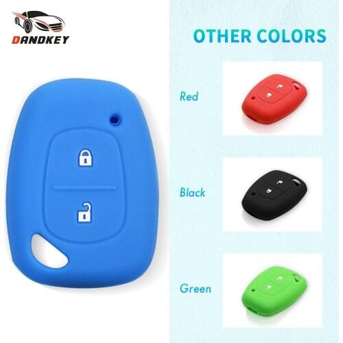DANDKEY 2 Buttons 20x Silicone Car key Fob Cover Case For Renault Vivaro Movano Traffic Master Kangoo For Nissan Opel
