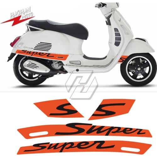 For Vespa GTS 300 GTS300 Sport Super Sticker Motorcycle Side Decal