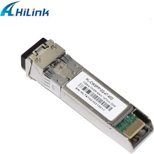 Hilinktech 10G CWDM SFP+ 40KM 1470-1610nm optional LC DDM transceiver module