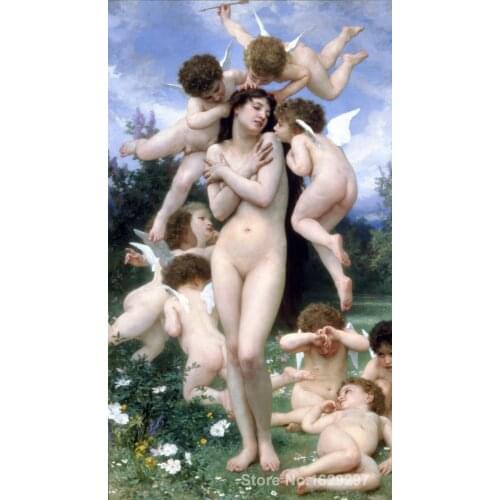 The Return of Spring by William Adolphe Bouguereau paintings For sale Home Decor Hand painted High quality