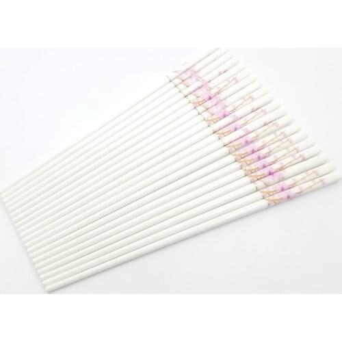 New Design Ceramic Chopsticks Chinese Environmental Protection Bone Porcelain Chopsticks Asian-decor packaging Christmas Gift