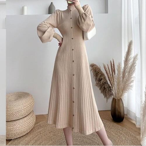 LuckBN Fashionable Knitted Dresses
