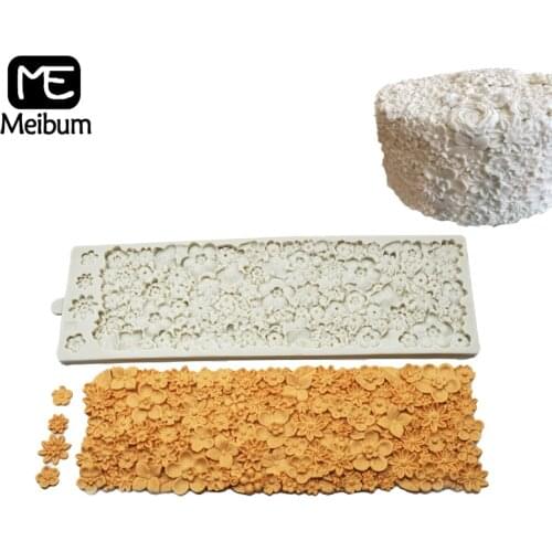Meibum Plum Flower Silicone Cake Mold Gum Paste Sugar Craft Fondant Mould DIY Home Party Pastry Decorating Pan Bake Tools
