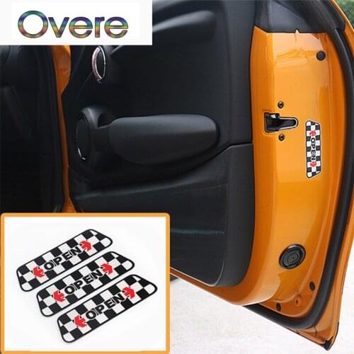 Overe Auto Car Reflective Door Open Warning Stickers For Seat Leon Ibiza Skoda Rapid Fabia Octavia Yeti Audi A3 A4 B8 B6 B7 A6