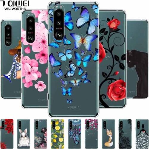 Transparent Soft TPU Case For Sony Xperia 5 III / 10 III / 1 III Back Cover Clear Silicone Bumper for Sony 5 III Funda Shell