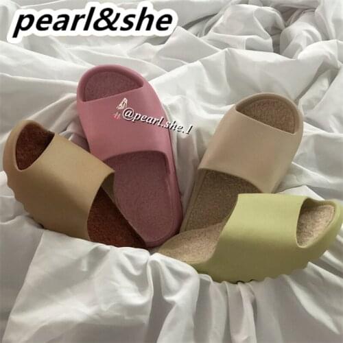 Female Big Fluffy Fur Slides Womens Beach Shoes Hairy Beach Slippers Shoe Sole Women Clogs 2021 Sandals