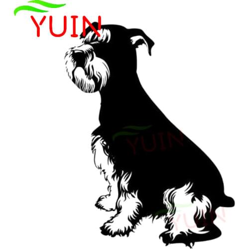 Schnauzer Dog Art Car Sticker Accessories Fashion Cartoon Body Bumper Decoration High Quality Cover Scratch Waterproof Decal
