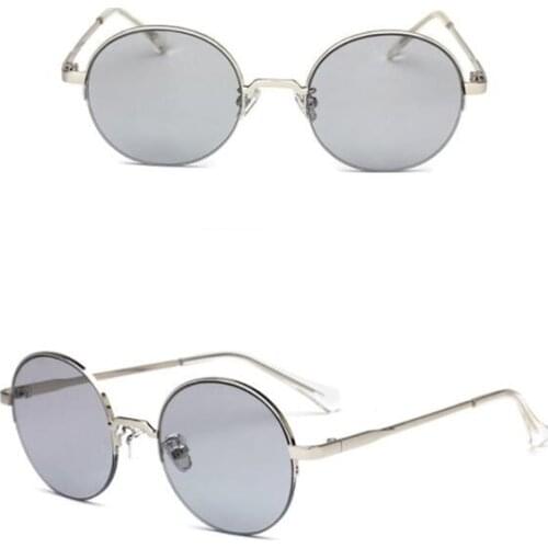 Fashion Sunglasses ladies new style Ocean sunglasses round metal women sun glasses UV400 lady glasses